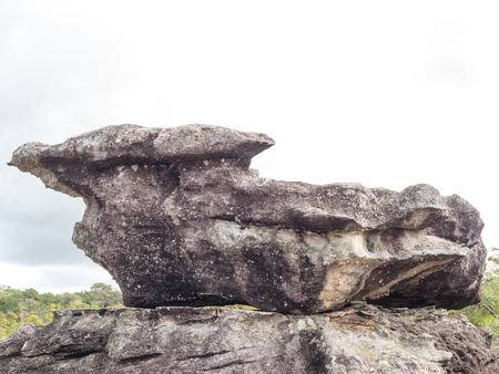 big sandstone rock in the nature backgroundの写真素材