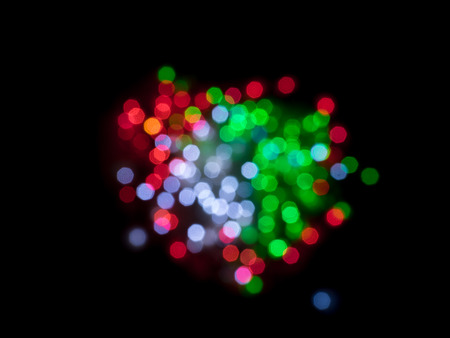 Christmas lamp bokeh for decoration on wooden floor