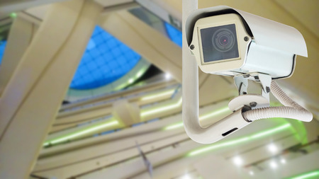     Security CCTV camera in office building installed indoor                           の写真素材
