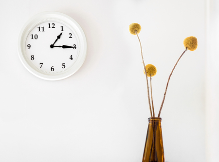 beautiful dried flowers, decorative hand craft  on artistic backgroundの写真素材