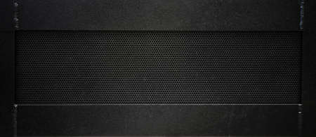 abstract texture pattern on hard steel with holes and tract of weathered scatch
