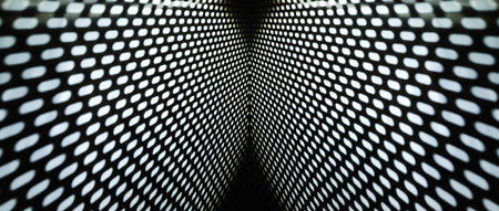 abstract bokeh, defocused of light source with many holes on frame