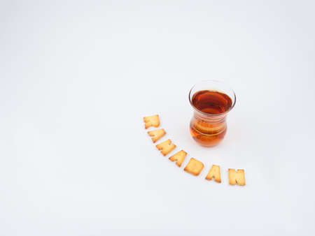 ramadan food, traditional muslim culture food for ramadan kareem night, prayer for Allah by fasting food and consumed after sunset during Holy month of Ramadanの写真素材