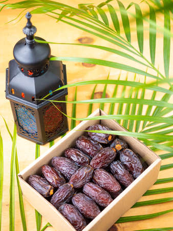 ramadan food, traditional muslim culture food for ramadan kareem night, prayer for Allah by fasting food and consumed after sunset during Holy month of Ramadanの写真素材