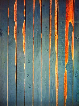 Blue wood textureの写真素材