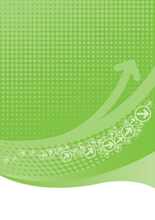 Lime green background with halftoneのイラスト素材