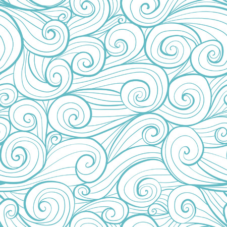 Seamless waves pattern.のイラスト素材