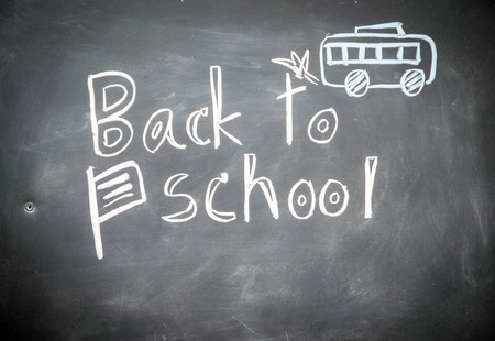 back to school chalkの写真素材