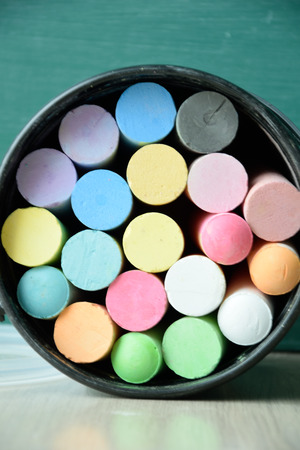 big chalk stationary for drawの写真素材