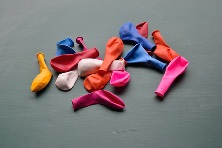 group balloon color for partyの写真素材