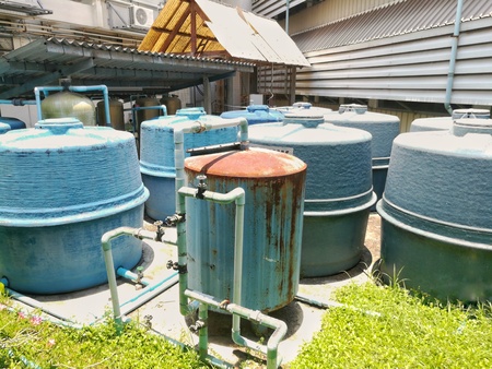 Water supply tanksの写真素材
