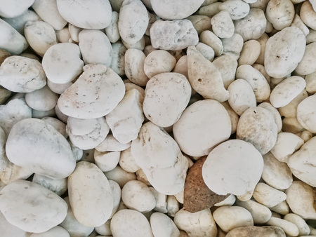 White pebble background.の写真素材