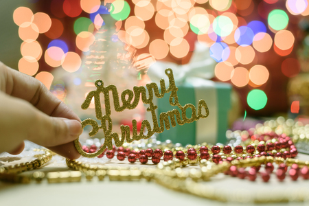 Merry Christmas ornamentsの写真素材