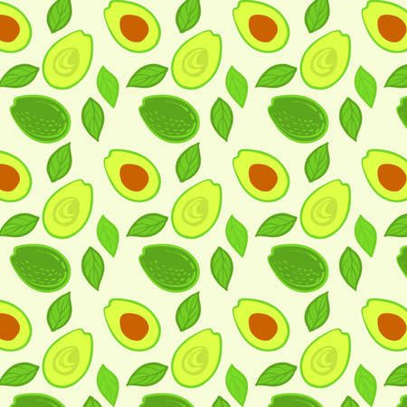 Color vector pattern Avocado