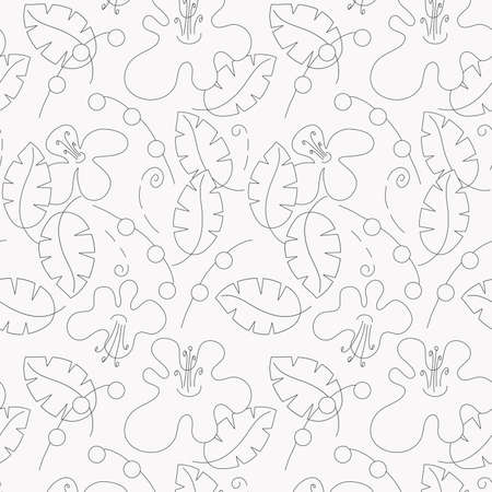Monochrome image. Template for greeting card, invitation, diploma, textile. Vector illustration in retro styleのイラスト素材