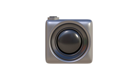 3d visualization of a camera, cartoon imageの写真素材