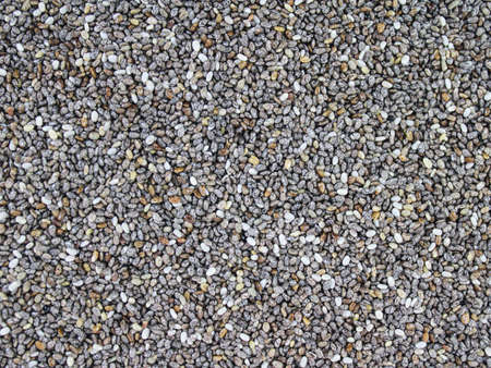 closeup chia seedsの写真素材