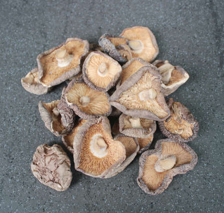 Close up Shitake Mushroomの写真素材