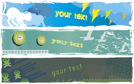 banner - urban grungeのイラスト素材