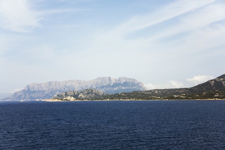 sardinia island view from boatの写真素材