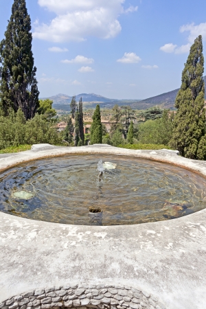 small pool in villa d'esteの写真素材