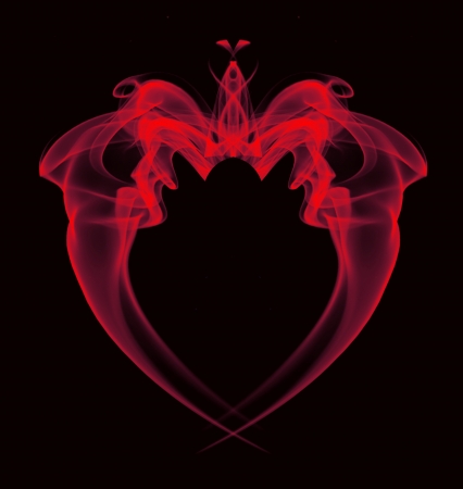 heart of smokeの写真素材