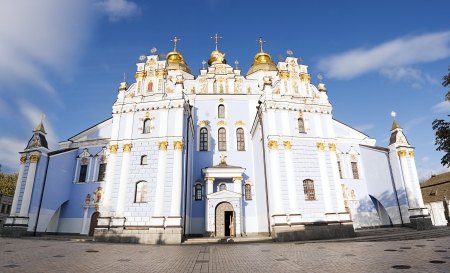 saint michael facade in Kievの写真素材