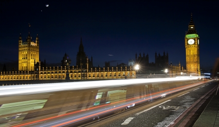 light trails in london