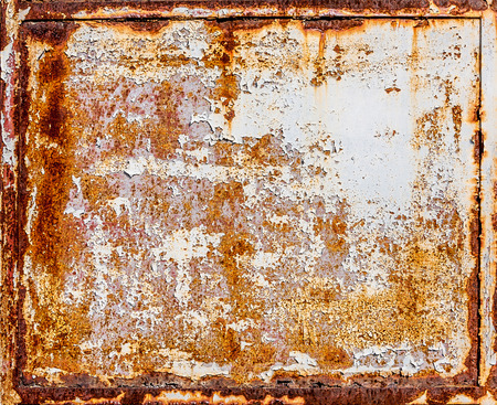 rusty metal panelの写真素材