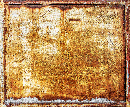 rusty metal panelの写真素材