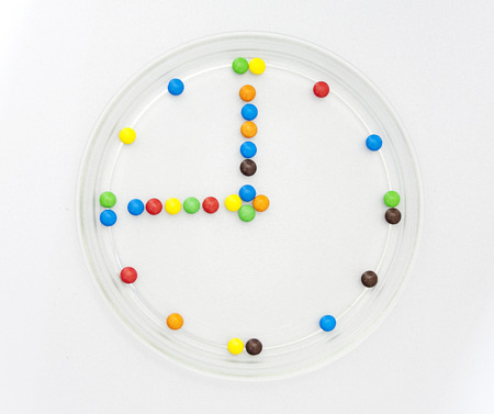 clock with candy instead of hours