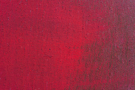 rusty and scratched red metal panel background. Old rusty textureの写真素材