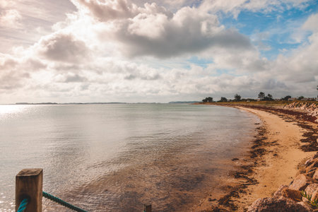 panoramic view of the wild coast of Britain in a scenic area of France. Travel and vacation conceptの写真素材