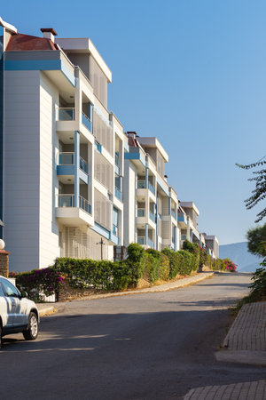 Modern apartment buildings. residential area. residential properties.の写真素材