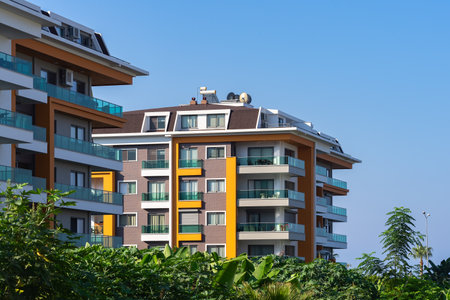 Modern apartment buildings. residential area. residential properties.の写真素材