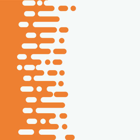 abstract pattern orange background. white rounded line halftone transition. vector Background Illustration.のイラスト素材