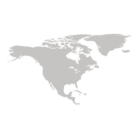north america mapのイラスト素材