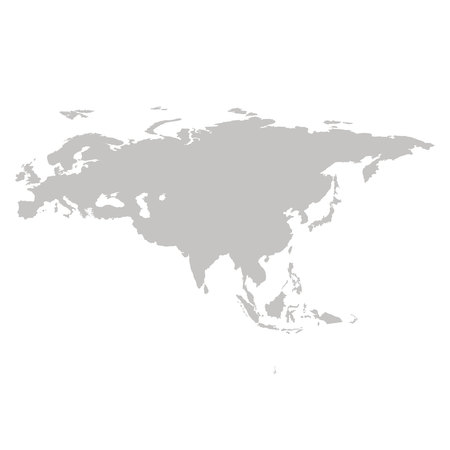 eurasia mapのイラスト素材