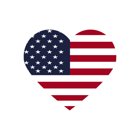 Symbols United States framed in different forms of the flag backgroundのイラスト素材