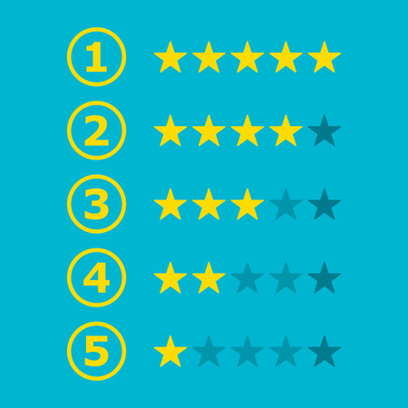 rating starsのイラスト素材