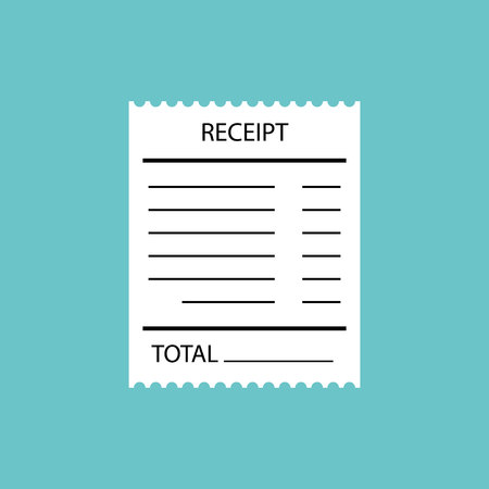 receiptのイラスト素材