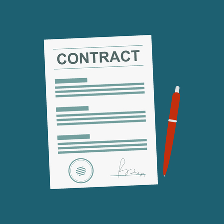 Contractのイラスト素材