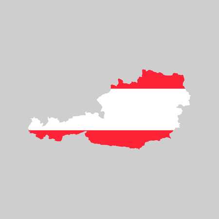 austria mapのイラスト素材