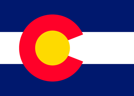 colorado flagのイラスト素材