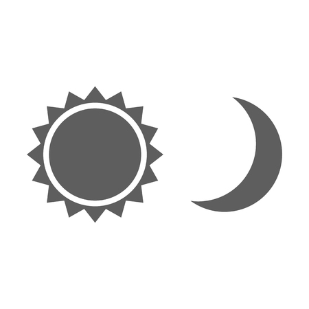 Sun and moon.のイラスト素材