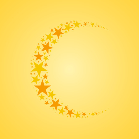 Moon from starsのイラスト素材