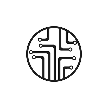 A circuit icon design.のイラスト素材