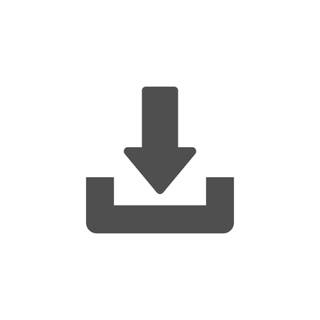 Download or save sign icon. flat styleのイラスト素材