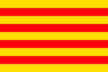 Catalonia flag sign icon background. Vector illustration.のイラスト素材