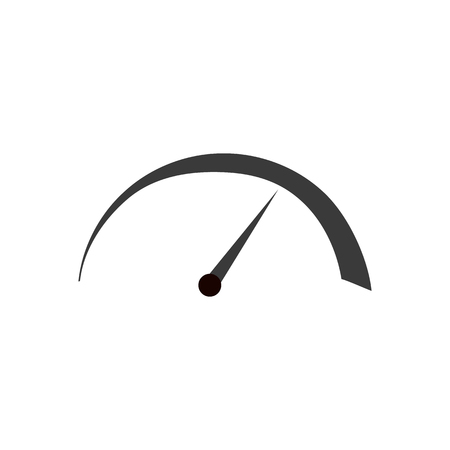 Speedometer icon logo sign on white backのイラスト素材